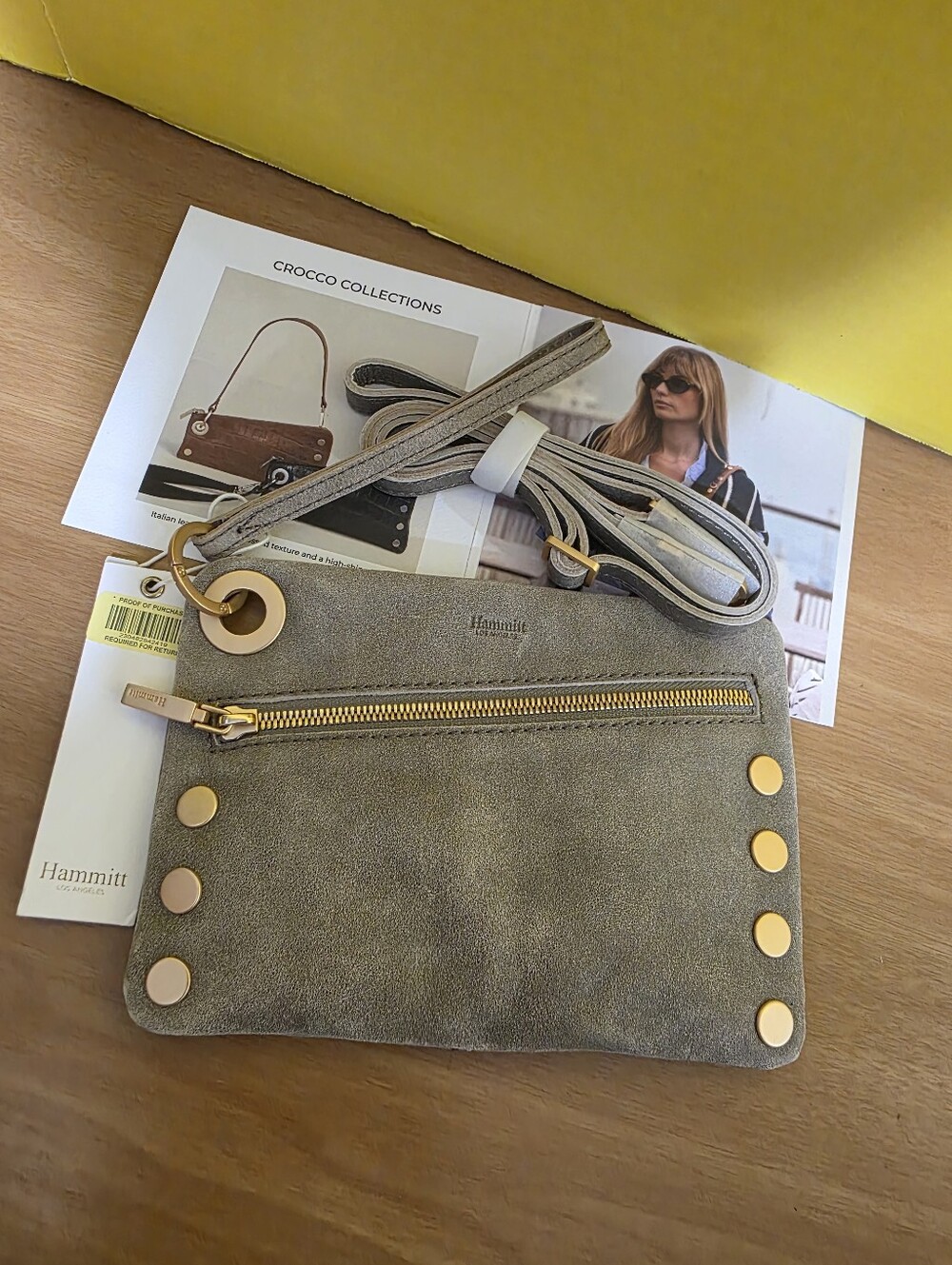 Hammitt SM Nash Crossbody with Gold Hardware